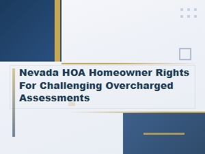 Nevada Homeowner Rights: Challenging Hoa Assessments