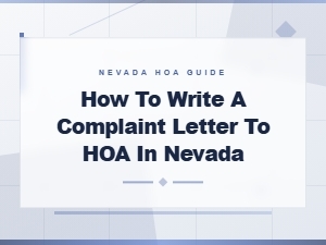 Writing a Complaint Letter to Your Nevada Hoa